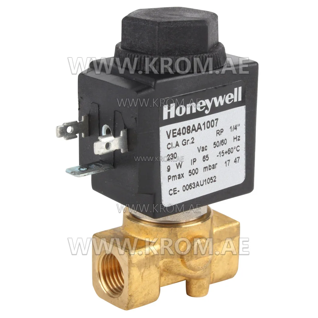 Honeywell VE408AA1007 solenoid valve 1/4" 500 mbar