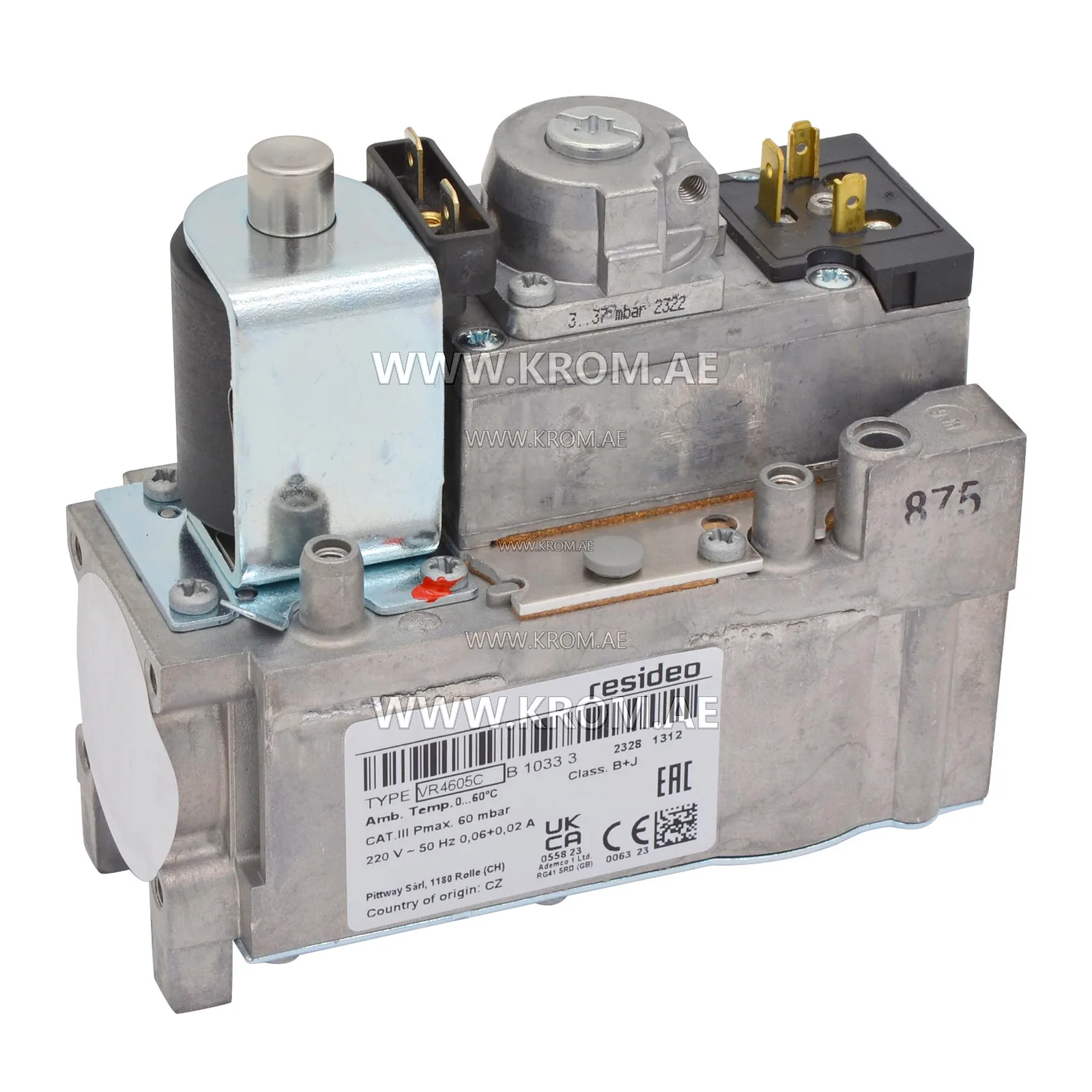 Honeywell VR4605CB1033 gas valve
