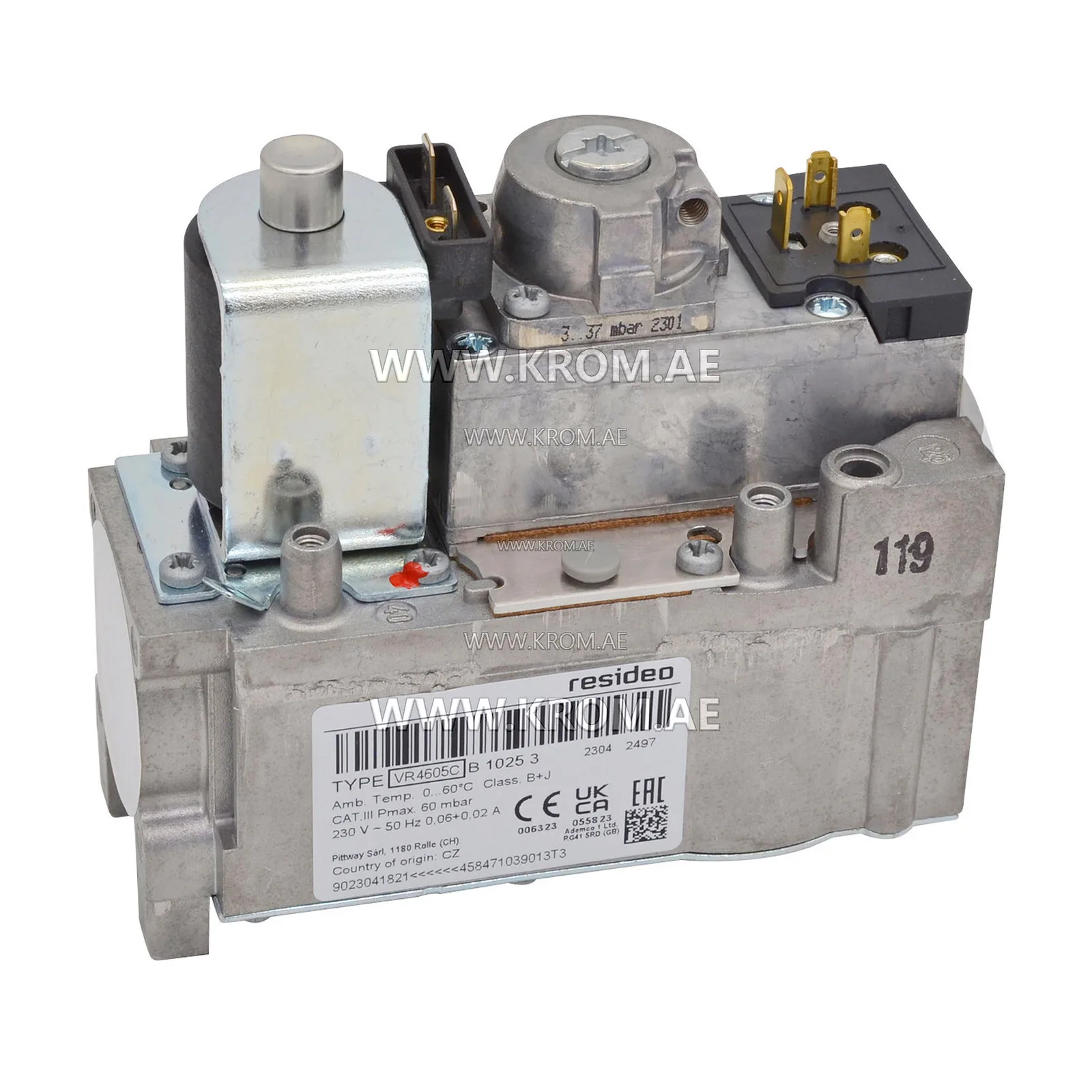 Honeywell VR4605CB1025 gas valve