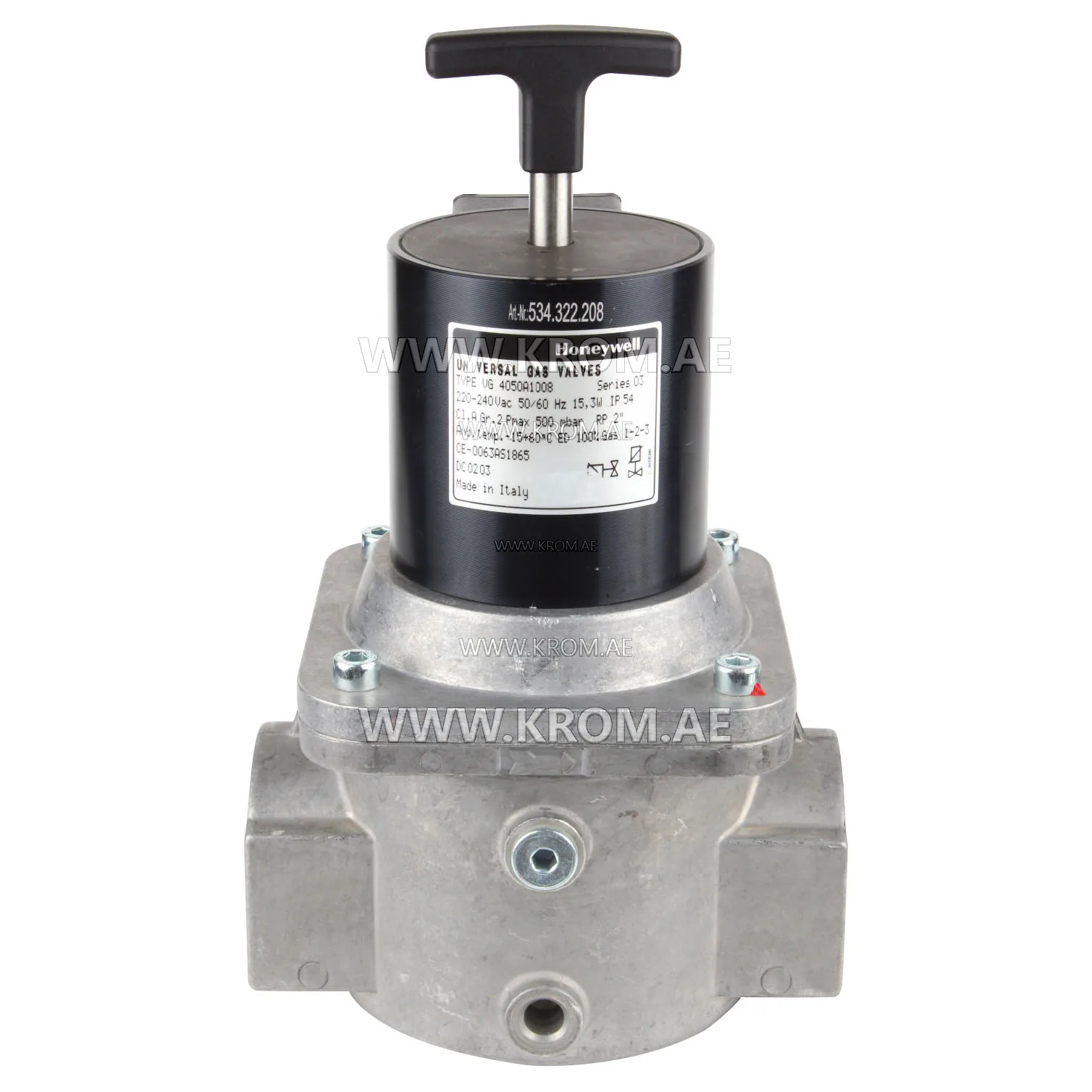 Honeywell VG4050A1008 semi auto valve RP2"