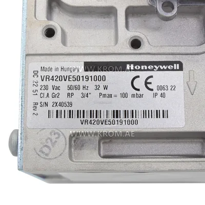 Honeywell VR420VE5019-1000 servo-combi gas valve DN20