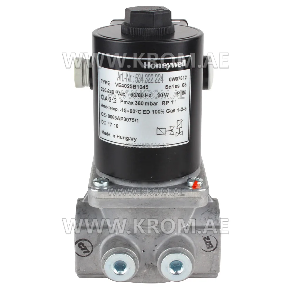 Honeywell VE4025B1045 solenoid valve 1"