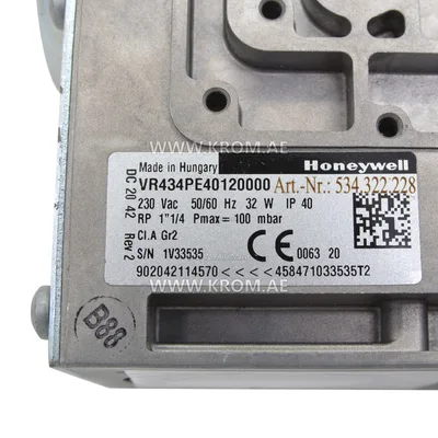 Honeywell VR434PE4012-0000 gas valve DN34