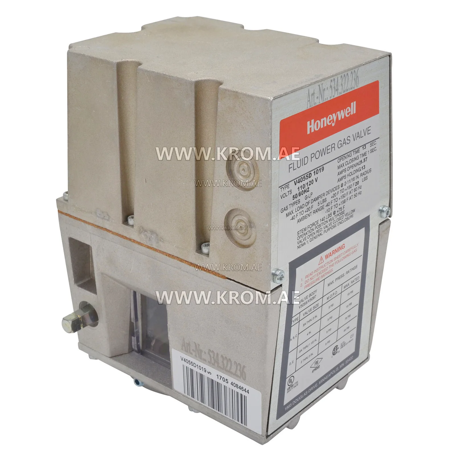 Honeywell-V4055D1019-Gasventilantrieb
