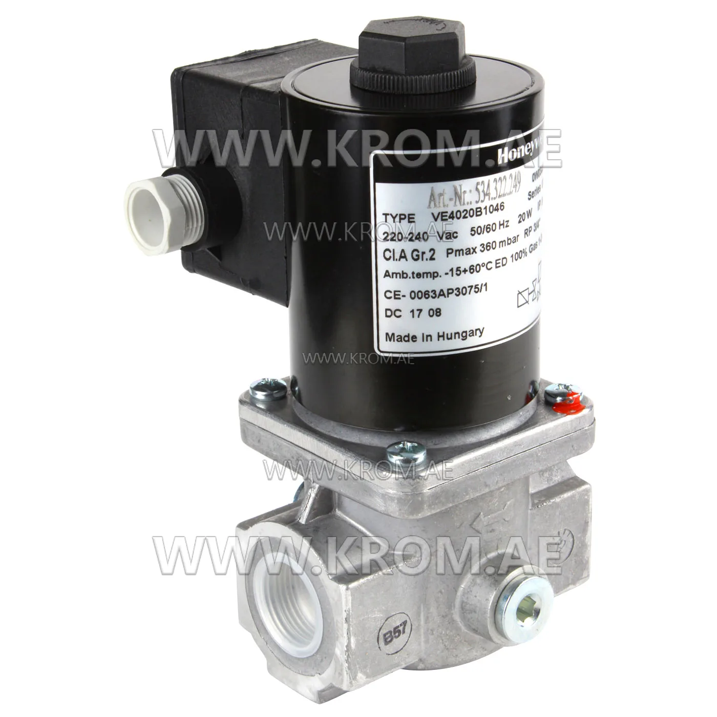 Honeywell VE4020B1046 solenoid valve 3/4"