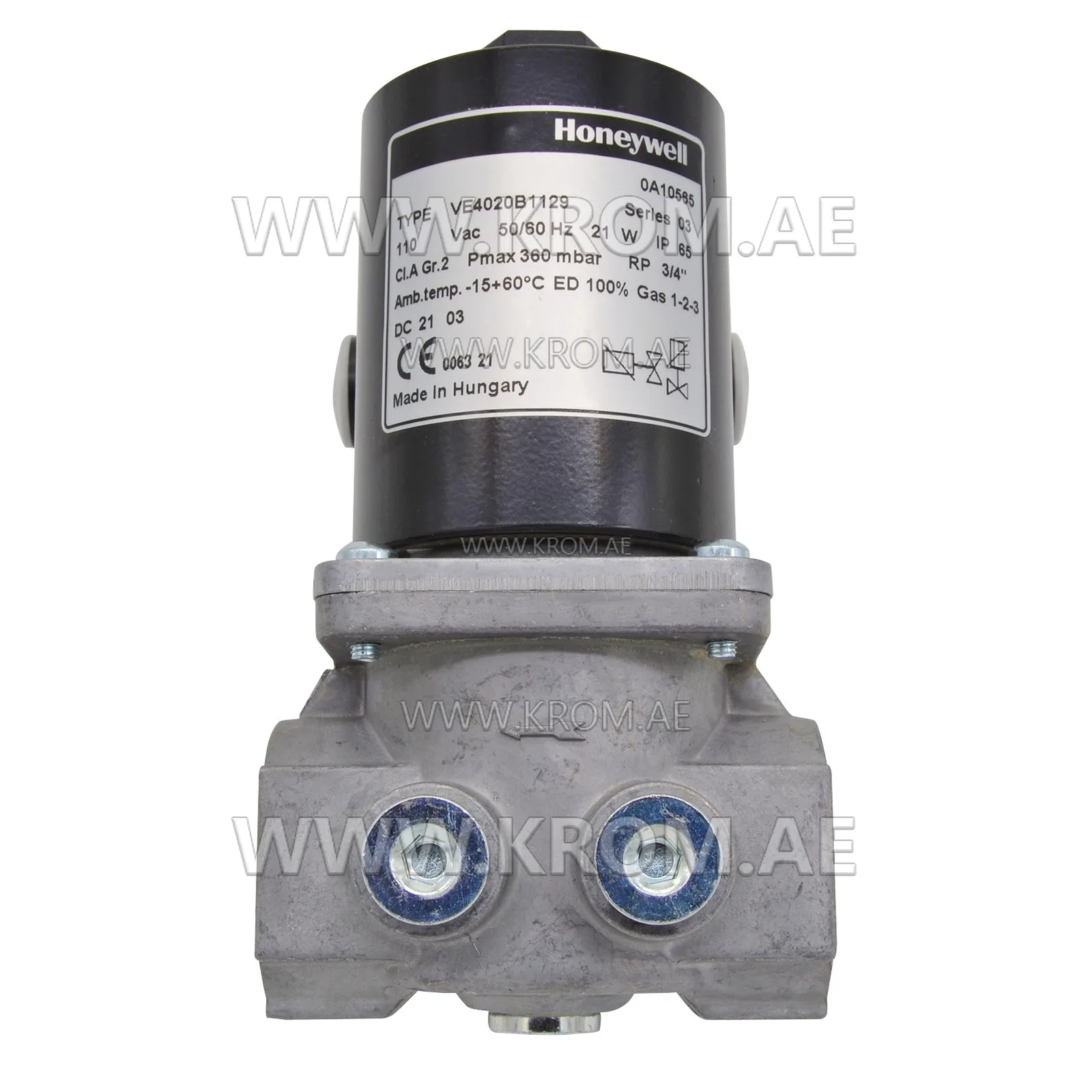Honeywell VE4020B1129 servo gas valve DN20