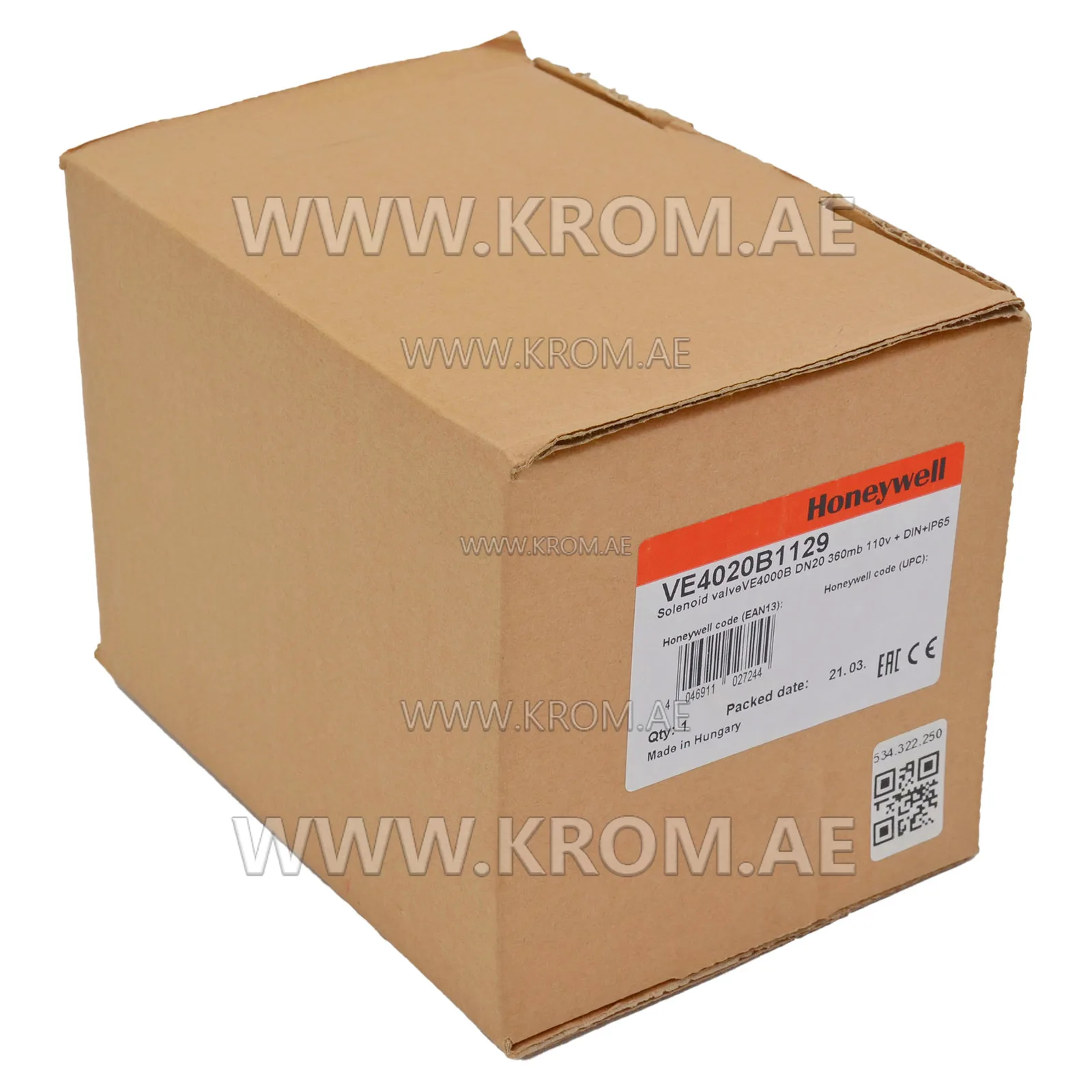 Honeywell VE4020B1129 servo gas valve DN20