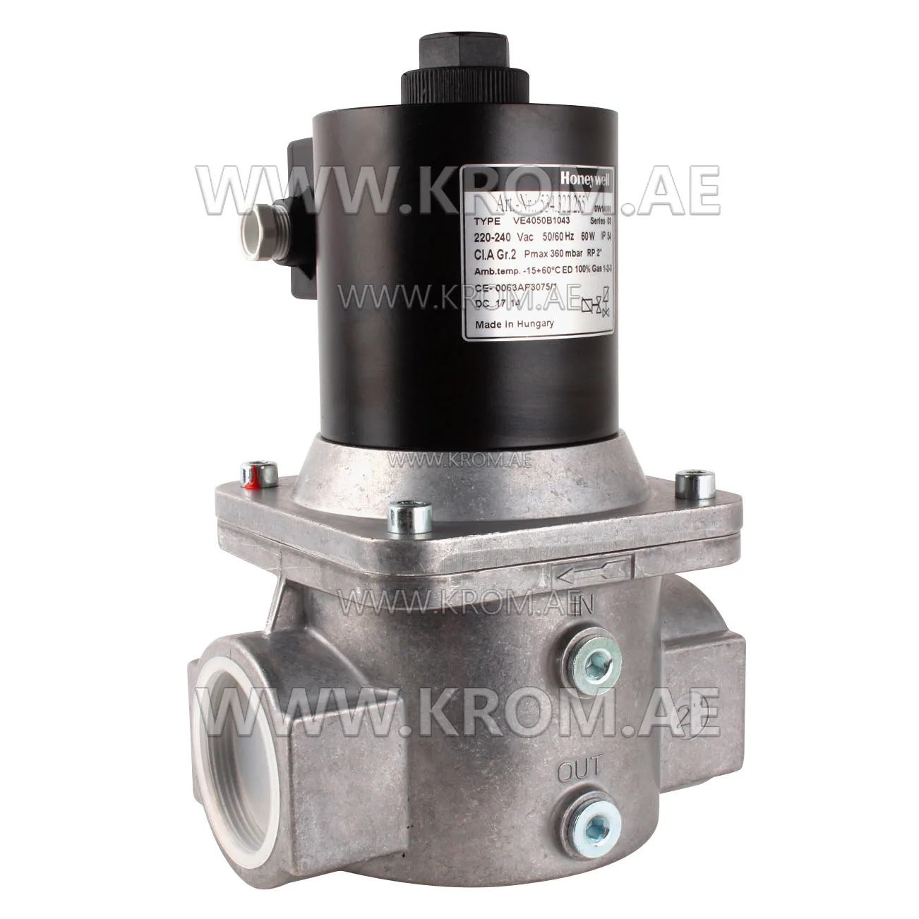 Honeywell VE4050B1043 solenoid valve 2"