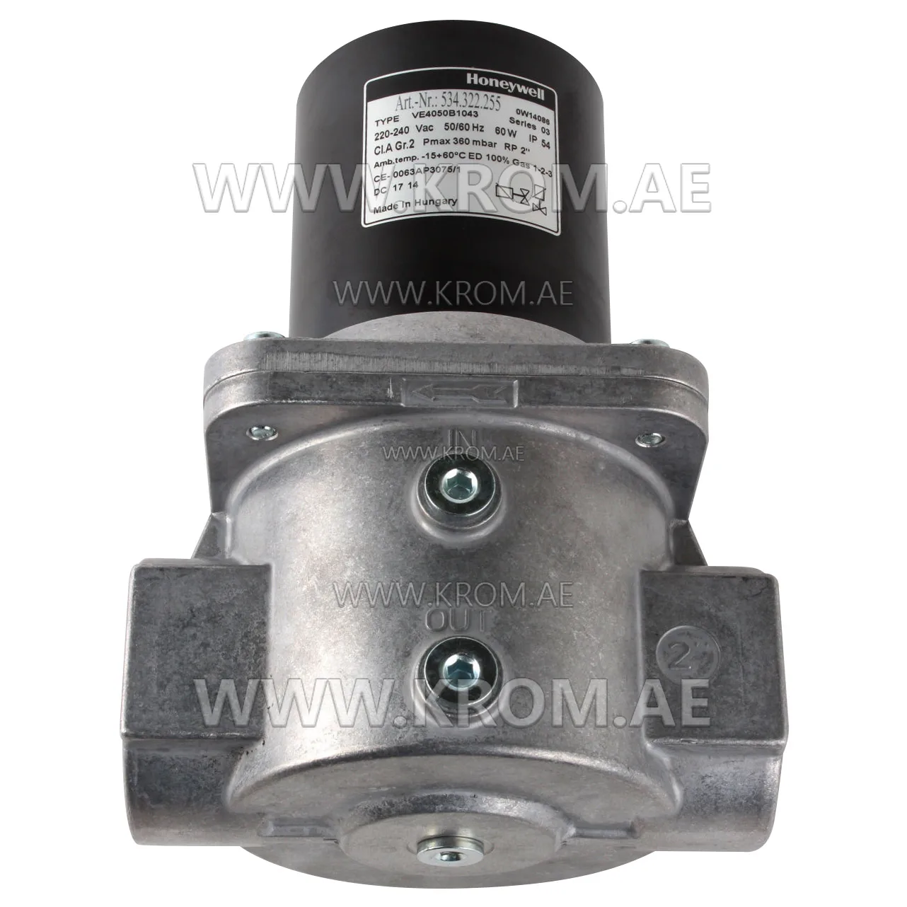 Honeywell VE4050B1043 solenoid valve 2"