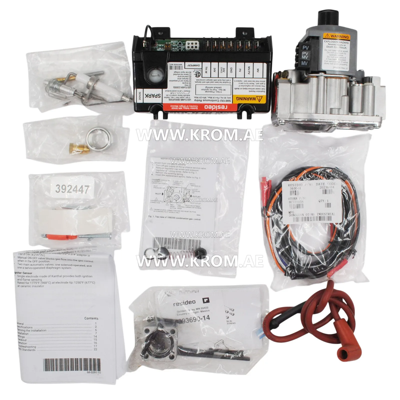 Honeywell Y8610U6006 intermittend pilot kit