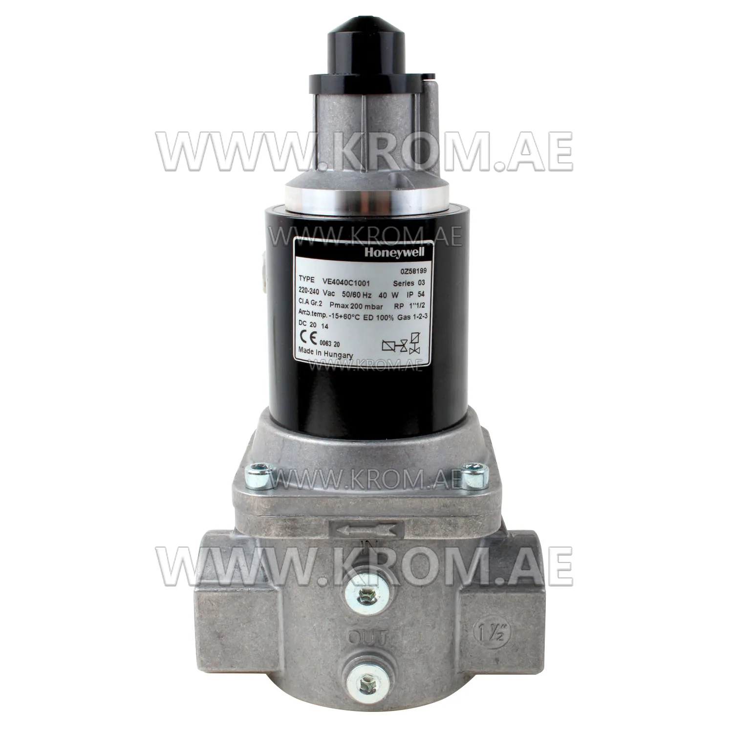 Honeywell VE4040C1001 solenoid valve 1-1/2"