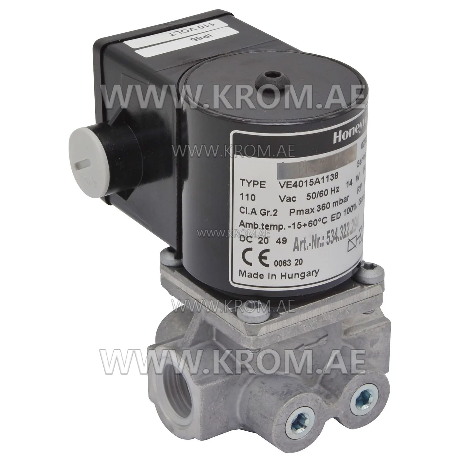 Honeywell VE4015A1138 solenoid valve DN15