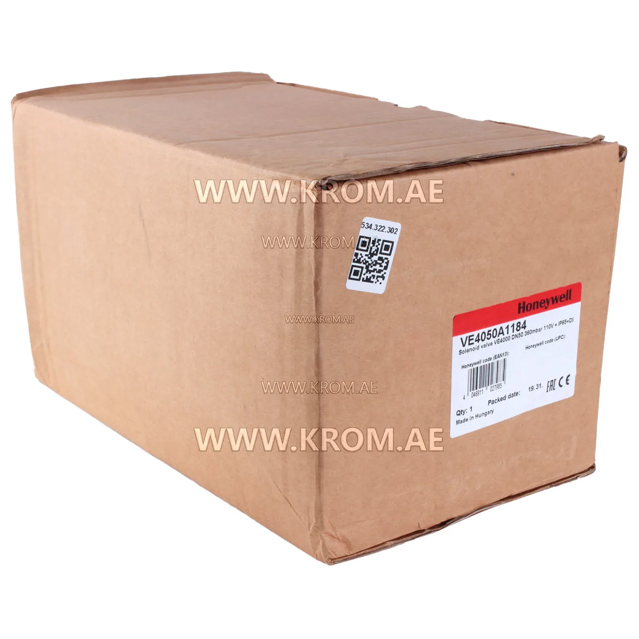 Honeywell VE4050A1184 solenoid valve DN50