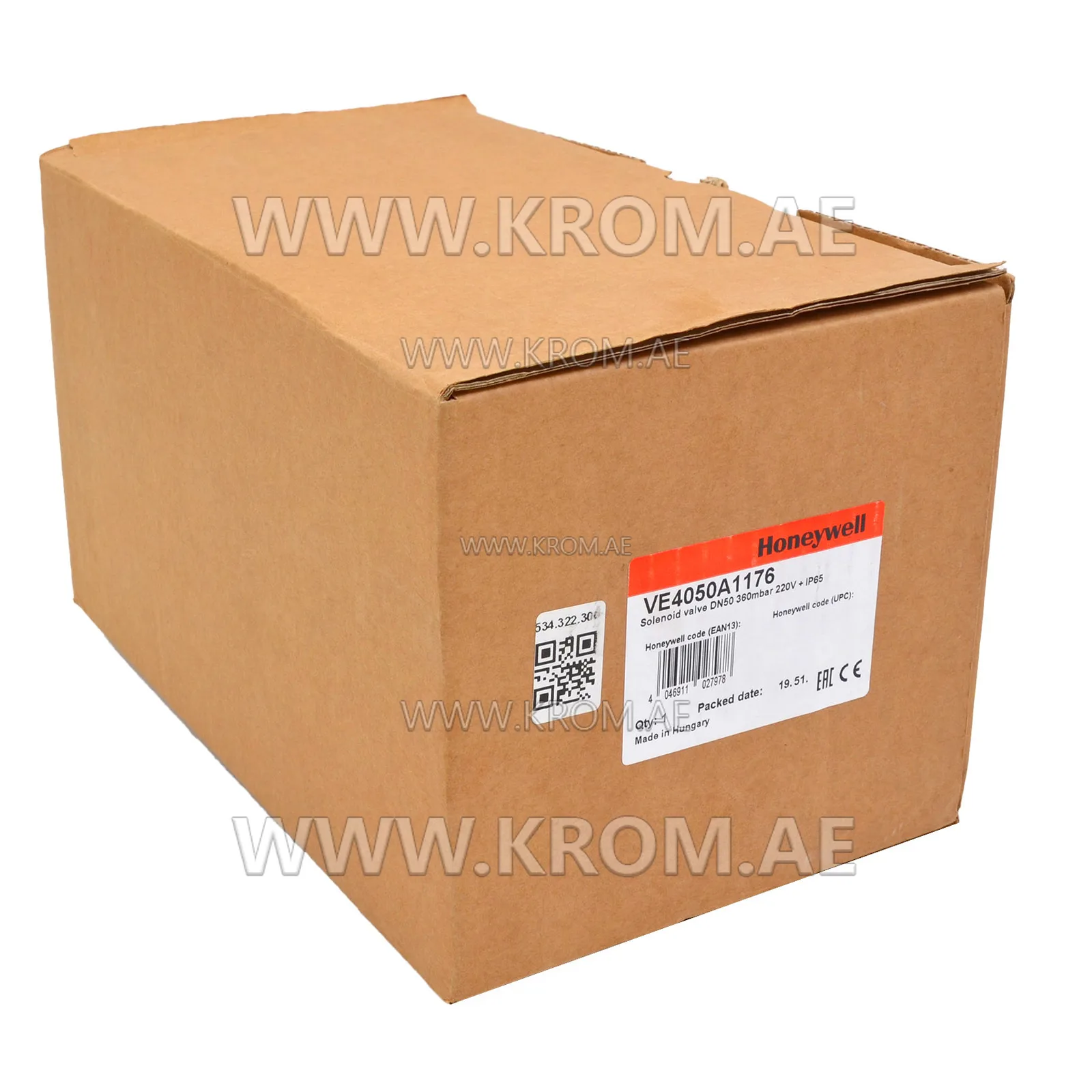 Honeywell VE4050A1176 solenoid valve DN50