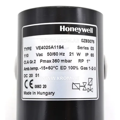 Honeywell VE4025A1194 solenoid valve DN25