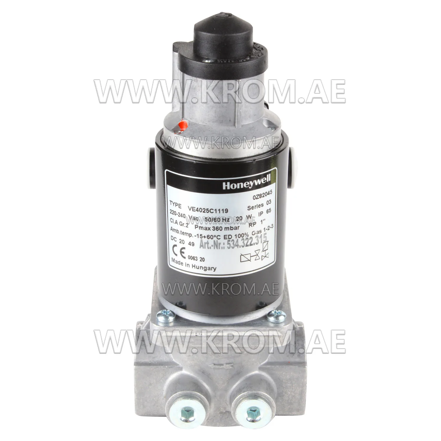 Honeywell VE4025C1119 solenoid valve DN25