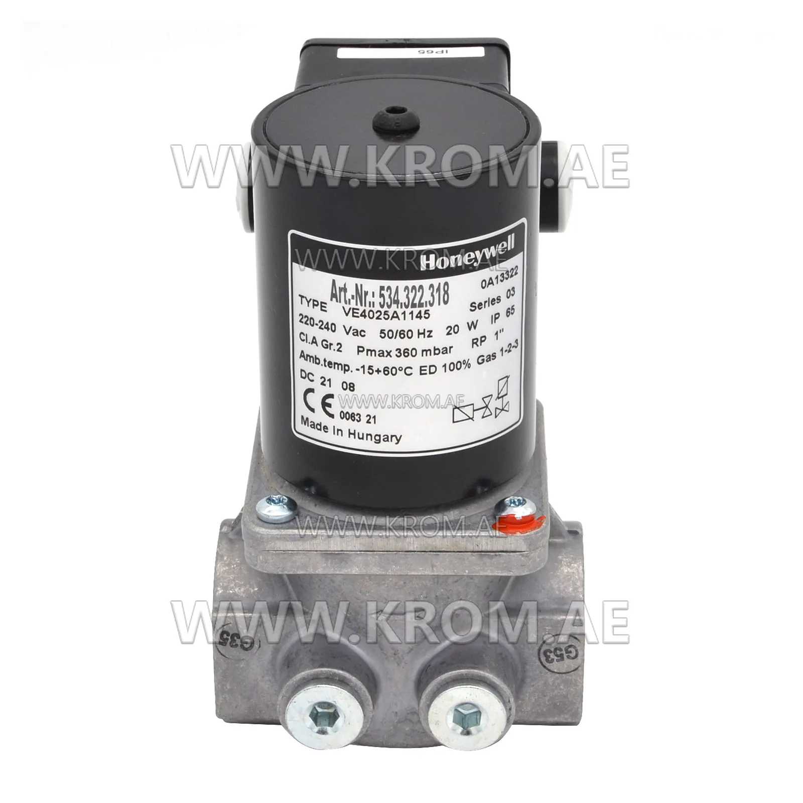 Honeywell VE4025A1145 solenoid valve DN25