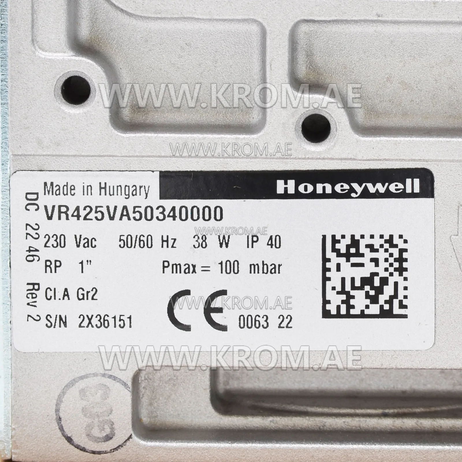 Honeywell VR425VA5034-0000 solenoid valve DN25
