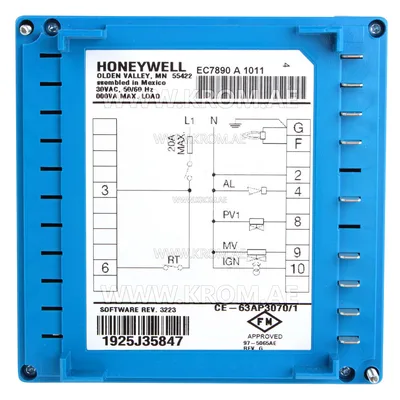Honeywell EC7890A1011 burner control
