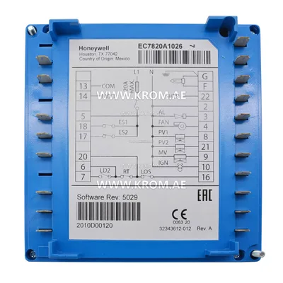 Honeywell EC7820A1026 burner control