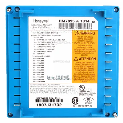 Honeywell RM7895A1014 burner control