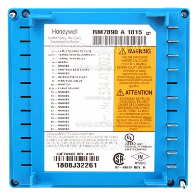 Honeywell RM7890A1015 burner control