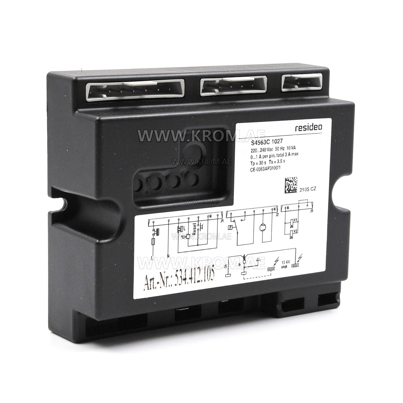 Honeywell S4563C1027 gas boiler control unit