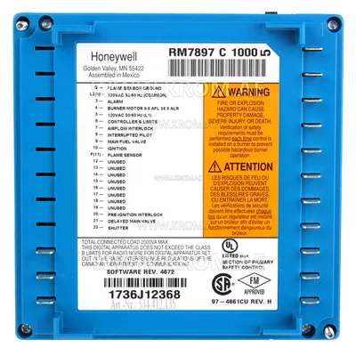 Honeywell RM7897C1000 burner control