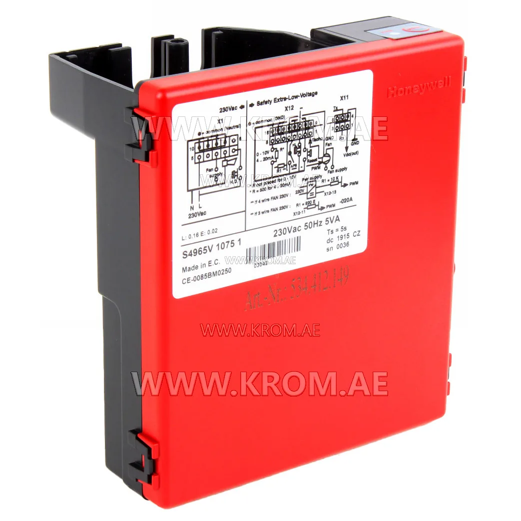 Honeywell S4965V1075U control box