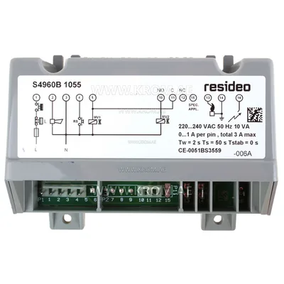 Honeywell S4960B1055 gas boiler control unit