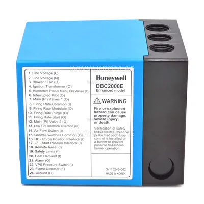 Honeywell DBC2000E3010 burner control