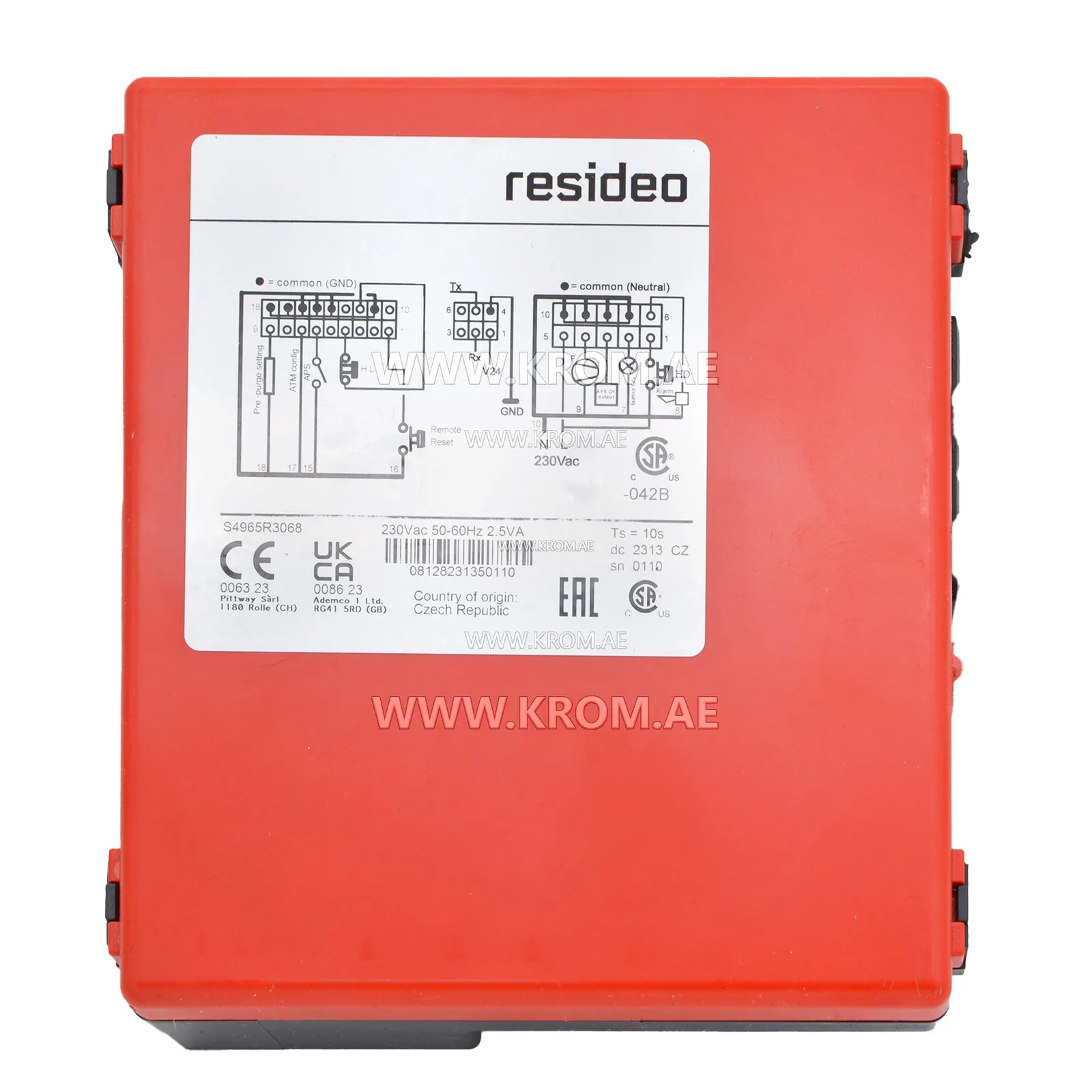 Honeywell S4965R3068U control box