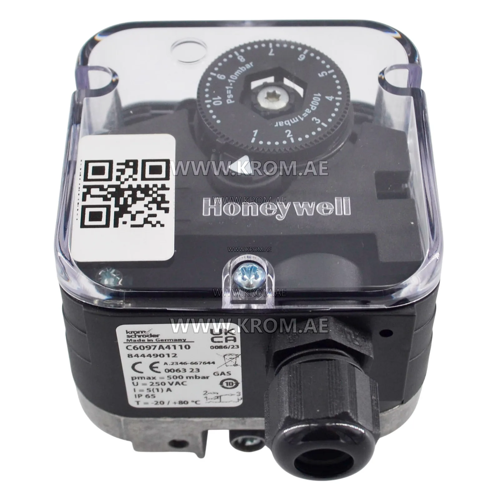 Honeywell C6097A4110B gas pressure switch 1-10mbar