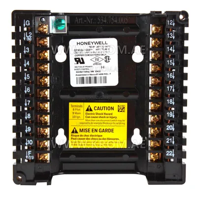 Honeywell Q7800A1005 sub base plastic, panel mount
