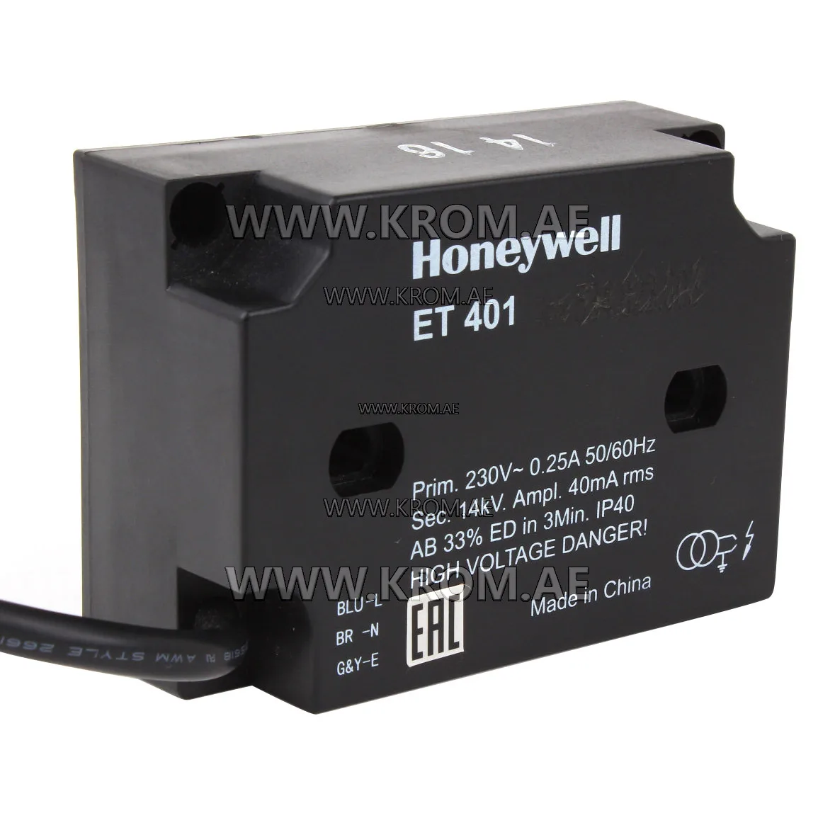 Honeywell ET401 ignition transformer