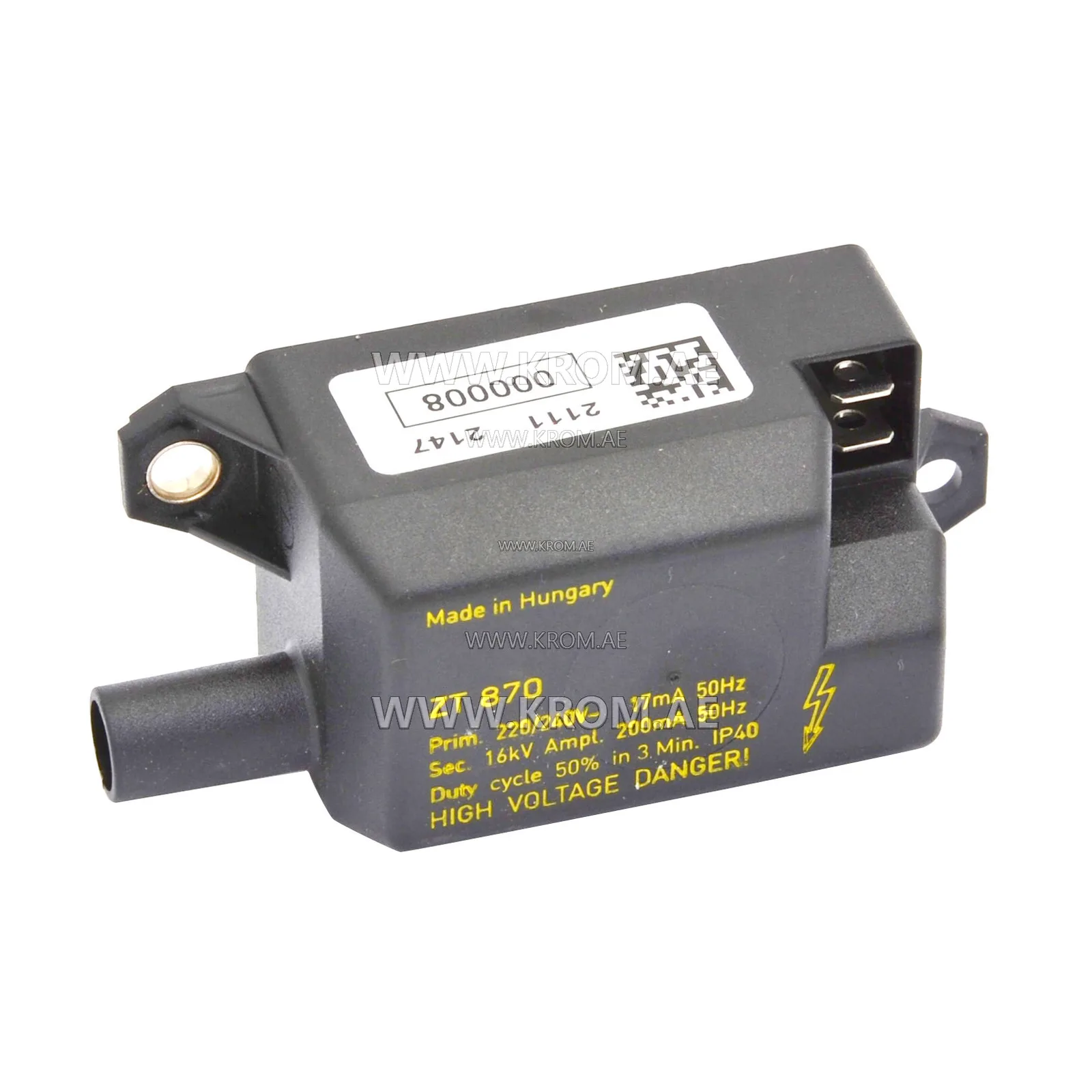 Honeywell ZT870 13000 ignition transformer