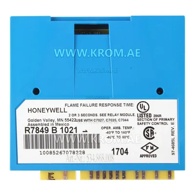 Honeywell R7849B1021 UV amplifier 0.8/1.0s, C7027