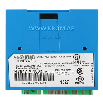 Honeywell R7847A1033 rectification flame amplifier 3.0/2.0s