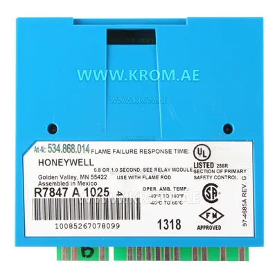 Honeywell R7847A1025 rectification flame amplifier 0.8/1.0s