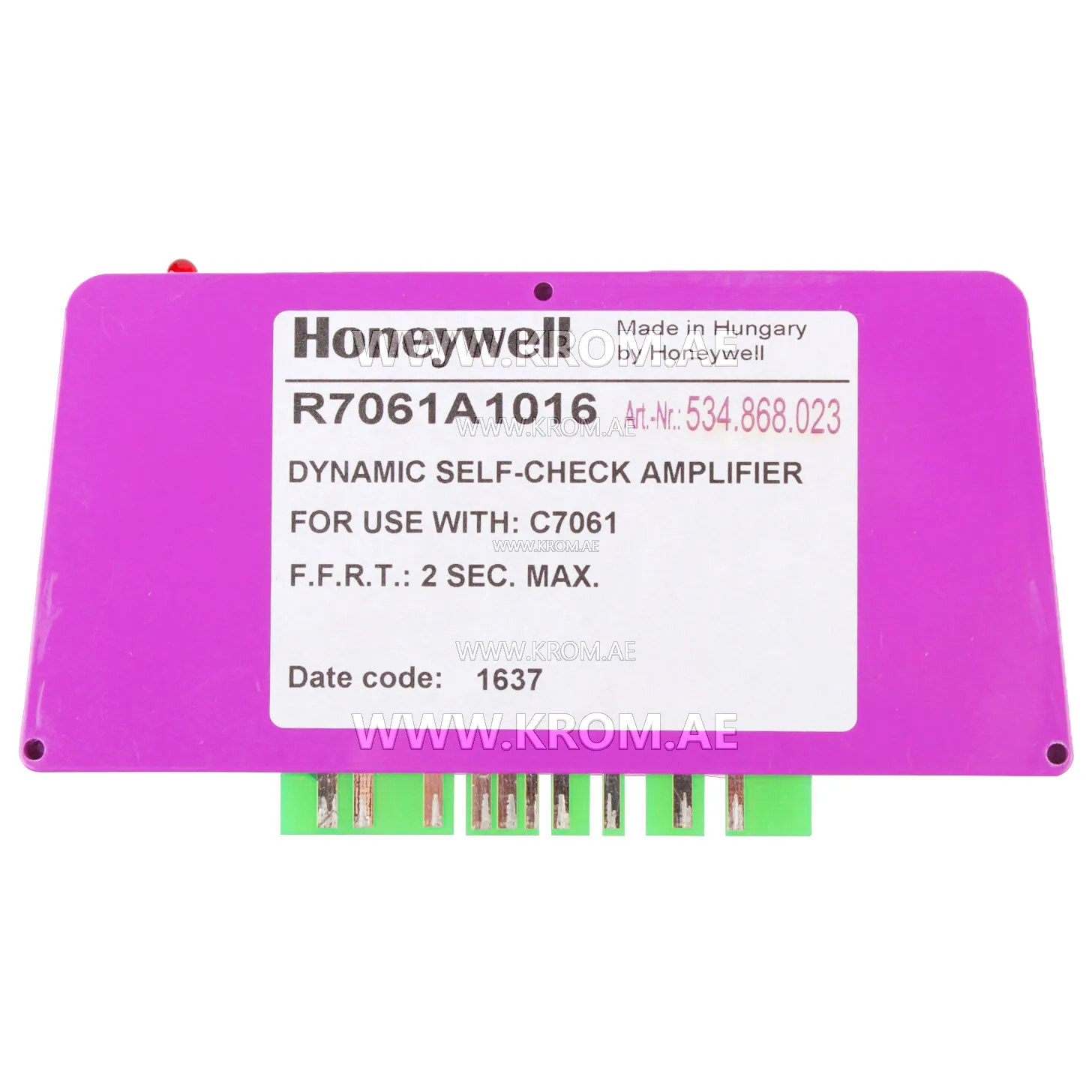 Honeywell R7061A1016 dynamic self-check UV amplifier
