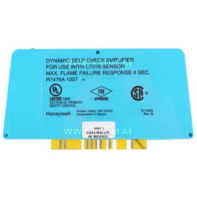 Honeywell R7476A1007 dynamic self-check amplifier for C7076