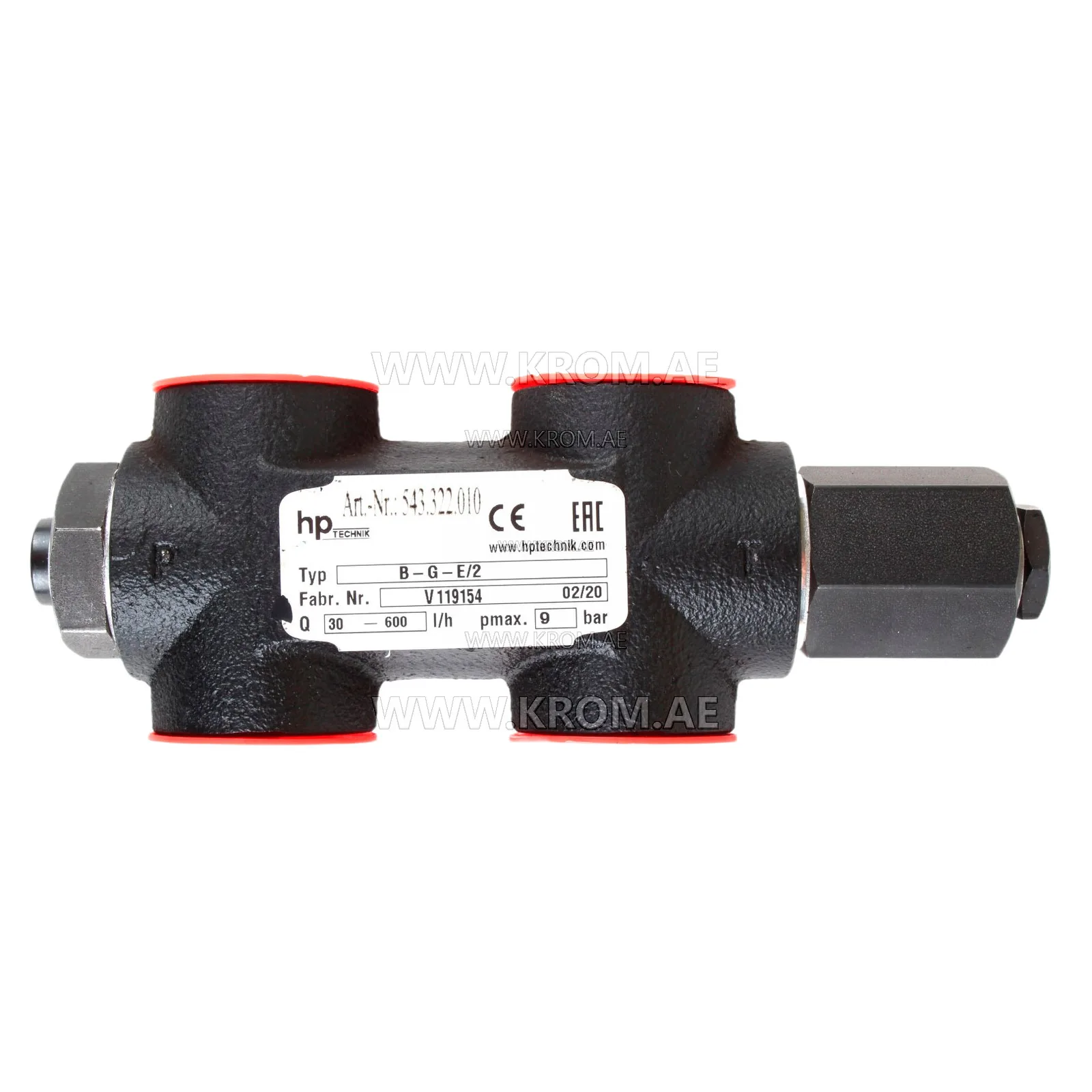 hp-Technik B-G-E/2 bypass oil valve