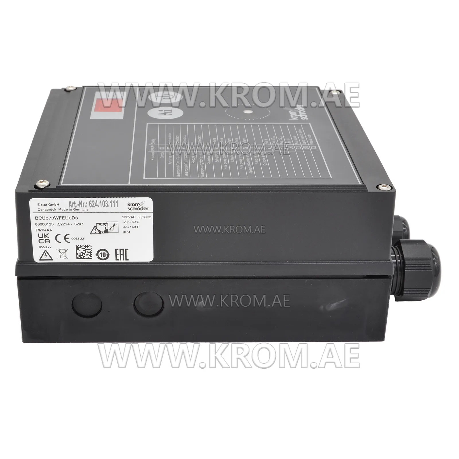 Unità di controllo del bruciatore Kromschroeder BCU370WFEU0D3 (88600123)