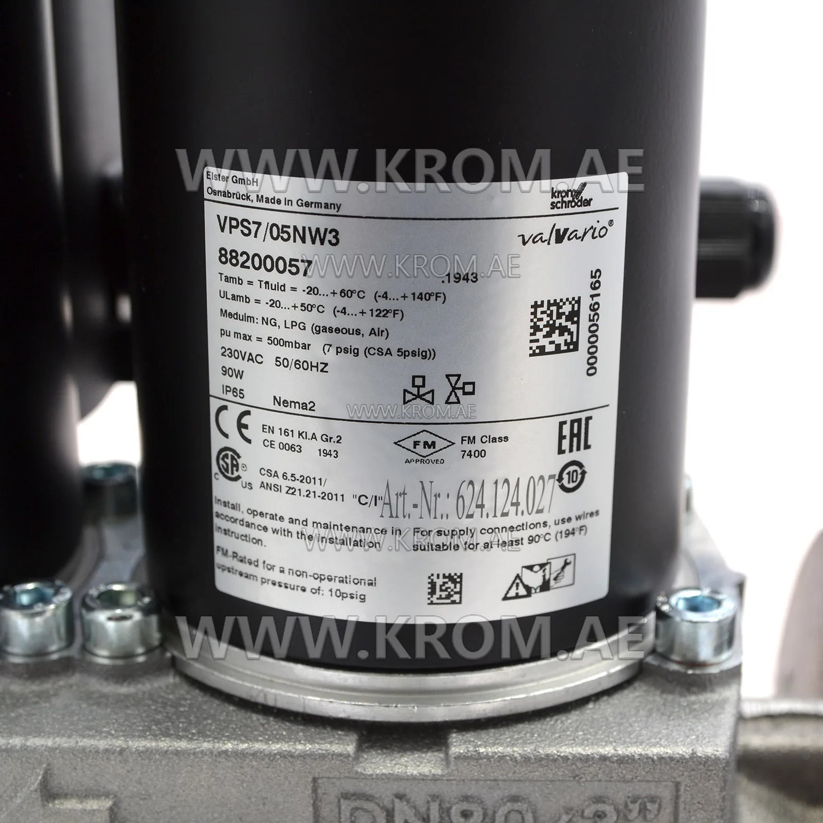 Kromschroder 88205052 VCS780F05NLWR3E/PPPP/PPEP valve block