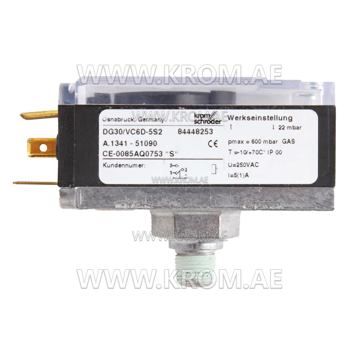 Kromschroeder 84448253 DG30VC6D-5S2 gas pressure switch