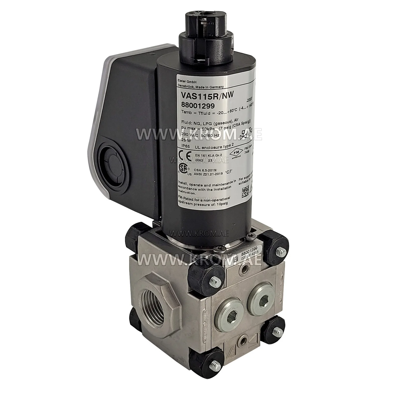 Kromschroeder VAS115R/NW (88001299) solenoid gas valve