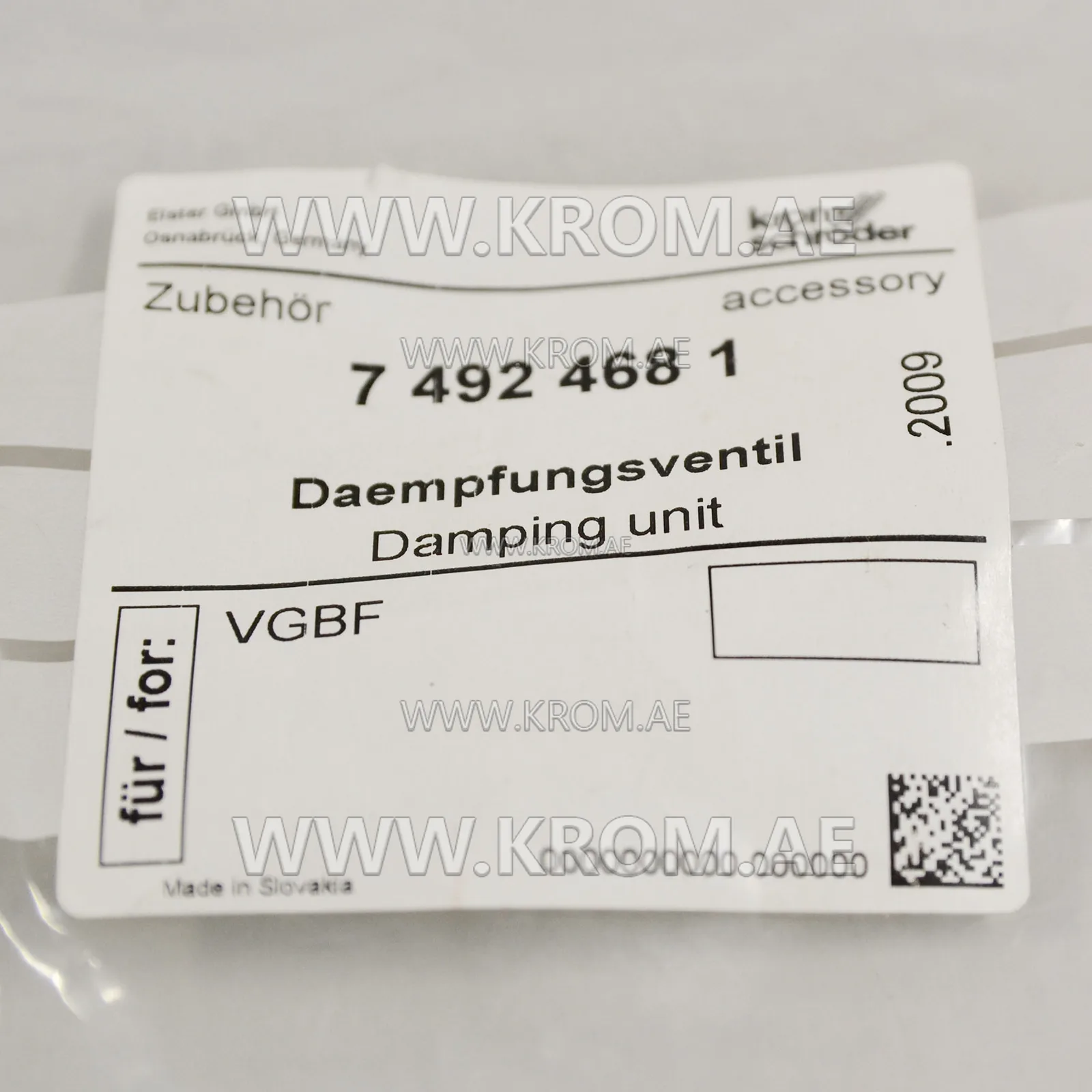 Kromschroder 74924681 Damping valve VGBF/B