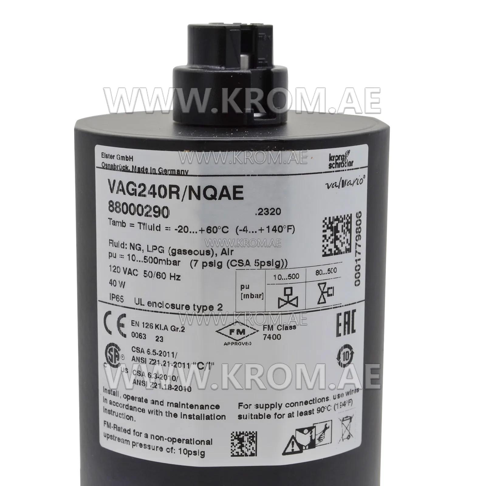 Kromschroeder VAG240R/NQAE (88000290) air/gas ratio control
