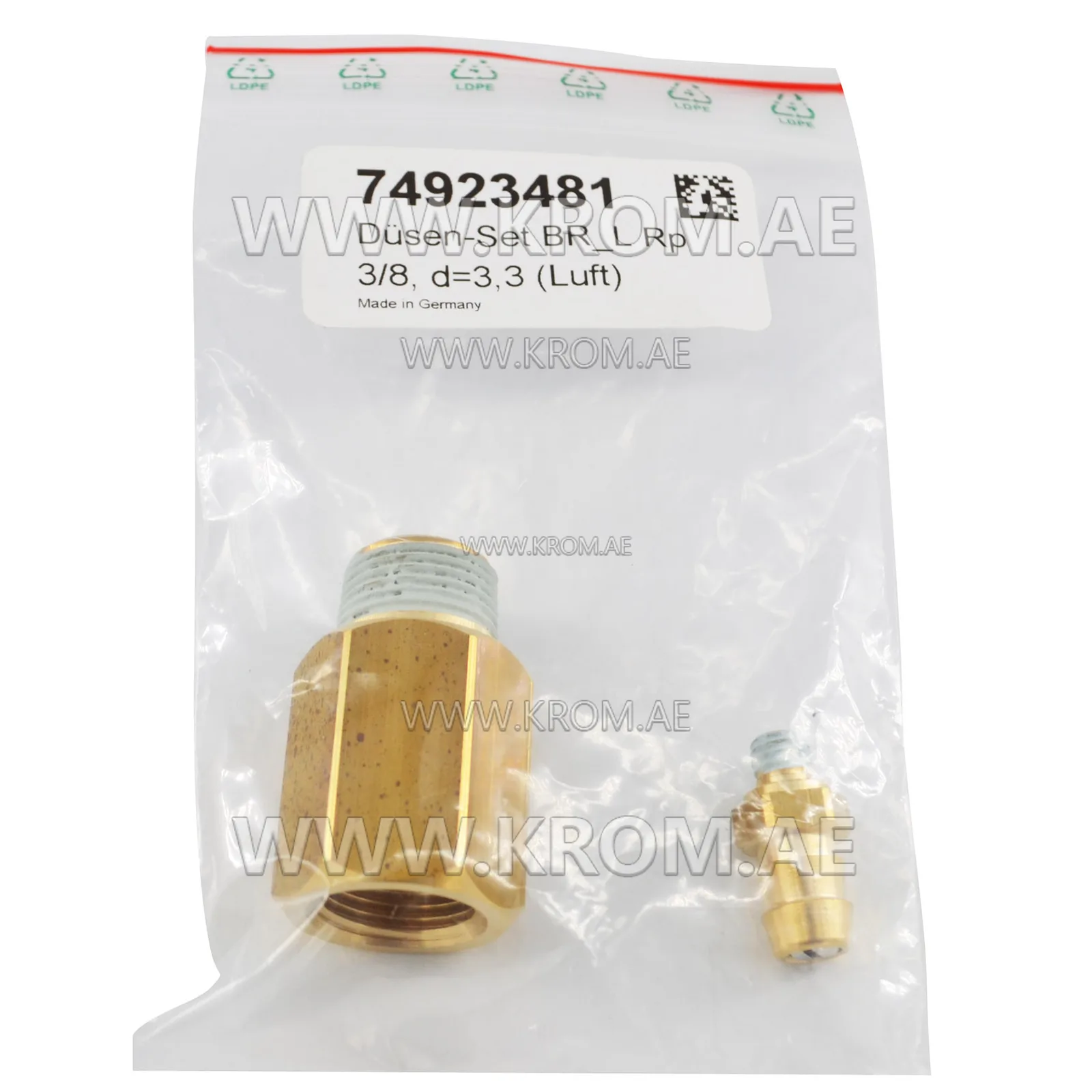 Kromschroeder 74923481 BR_L Rp 3/8; d=3,3 (air) set of nozzle