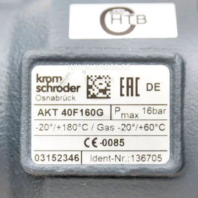 Kromschroeder AKT40F160G (03152346) manual valve
